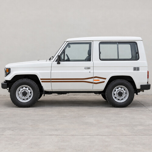 Gabelband Seiten-Vinylaufkleber für Toyota Land Cruiser BJ70 SWB 1984-1990_1