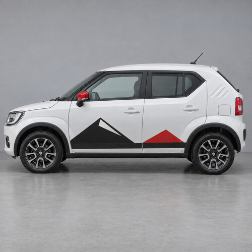 Twin Peak Terrace Seiten Vinyl Aufkleber Sticker für Suzuki Ignis FF21S 2017-2020 Vor-Facelift