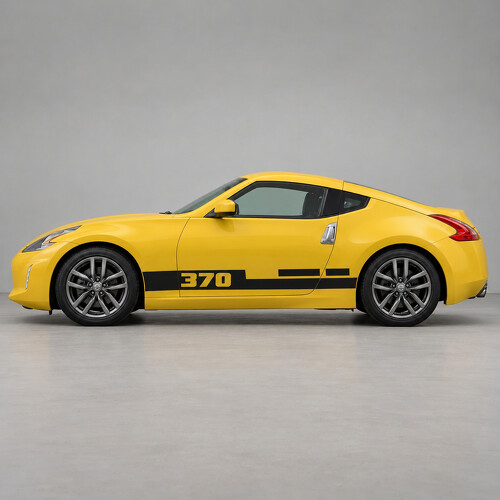 Breiter Nummernschritt Coupe Seiten Vinyl-Aufkleber für Nissan 370Z 2018_1