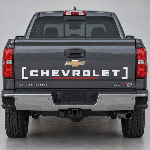 Haltertyp 1500 Heckklappen Vinylaufkleber Sticker für Chevrolet Silverado 2018_1