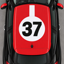 Rally Disc 37 Dach-Vinyl-Aufkleber für MINI Paceman R61 2013-2016_2