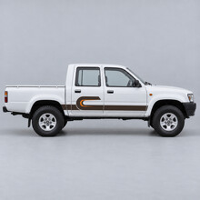 Rückkehr Schleife Doppelkabine Pre-Facelift Seiten Vinyl Aufkleber für Toyota Hilux 1997-2001_2