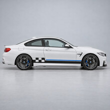 Checker Bridge F82 Coupe Pre-Facelift Seiten-Vinylaufkleber für BMW M4 2015-2017_2