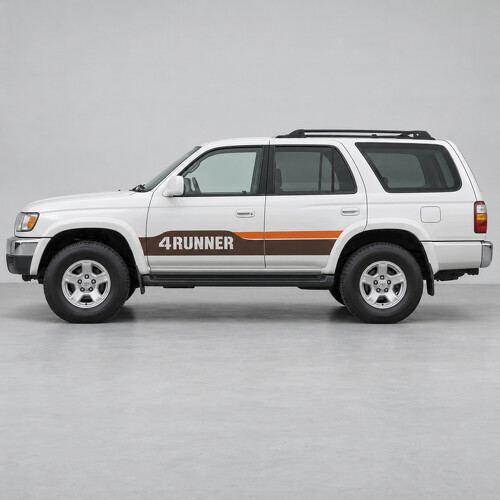 Retro Buchstaben Panel N180 Seiten Vinyl Aufkleber Sticker für Toyota 4Runner 1996-2002_1