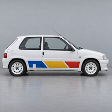 Rallye Drei Panel S1 Seiten-Vinyl-Aufkleber für Peugeot 106 1993-1996_2