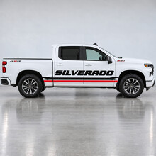 Offene Typ Bürstenschienen RST Crew Cab Seiten-Vinyl-Aufkleber für Chevrolet Silverado 2024_2