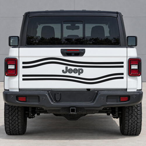 Freier Kontur-Korridor Texas Trail Heckklappen-Vinyl-Aufkleber für Jeep Gladiator 2023