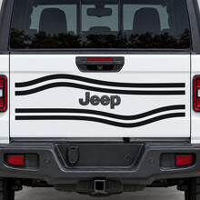 Freier Kontur-Korridor Texas Trail Heckklappen-Vinyl-Aufkleber für Jeep Gladiator 2023_2