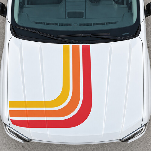 Retro-Lüfter LARIAT Motorhauben-Vinylaufkleber für Ford Ranger 2024_1