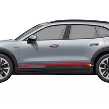 Markierte Streifen Schweller Vinylaufkleber für Porsche Cayenne Electric_5