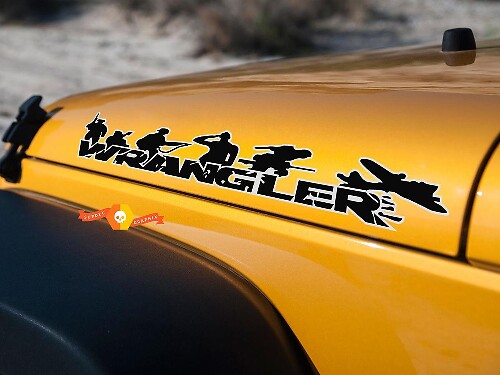 Militärstil Grafik-Hauben-Vinylaufkleber für Jeep Wrangler