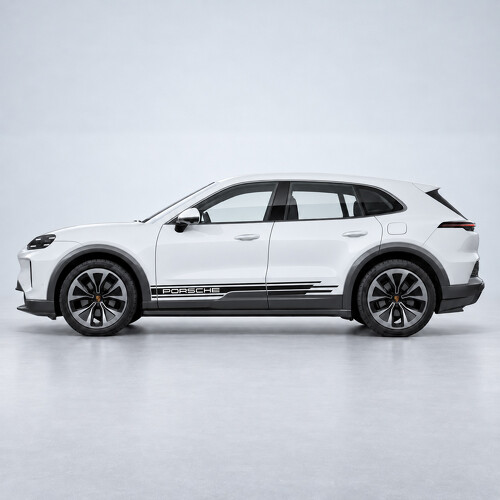 Sportliche Streifen Seiten-Vinyl-Aufkleber für Porsche Cayenne Electric