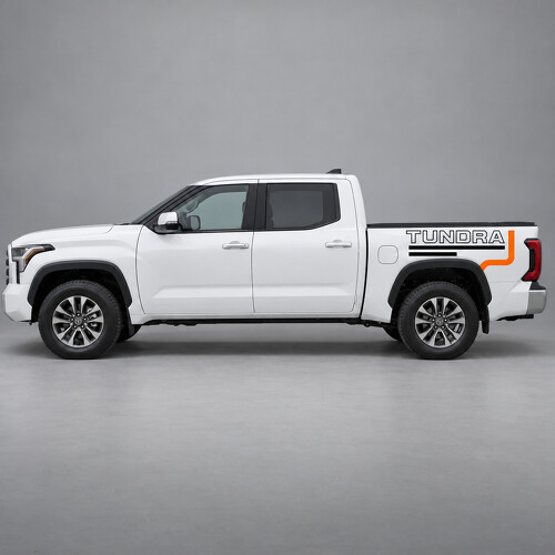 Open Letter Bedside Vinyl Decal Sticker for Toyota Tundra 2024