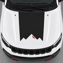 Ridge Cut Motorhauben Vinyl Aufkleber für Jeep Compass III (J4U) 2025-heute_2