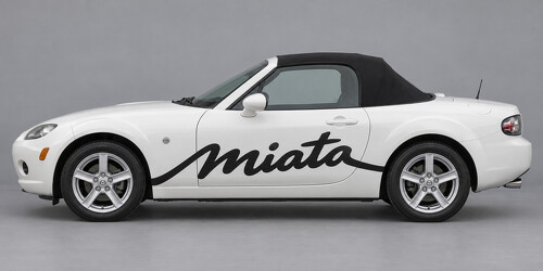 Open Script Seiten Vinyl-Aufkleber für Mazda MX-5 Miata 2006_1