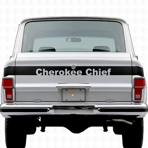 Cherokee Chief Streifen Heckklappen Vinyl-Aufkleber für Jeep Cherokee 1981-83_1