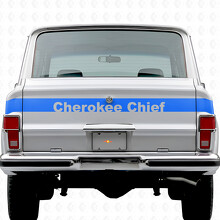 Cherokee Chief Streifen Heckklappen Vinyl-Aufkleber für Jeep Cherokee 1981-83_2