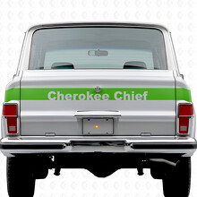Cherokee Chief Streifen Heckklappen Vinyl-Aufkleber für Jeep Cherokee 1981-83_3