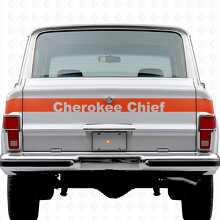 Cherokee Chief Streifen Heckklappen Vinyl-Aufkleber für Jeep Cherokee 1981-83_4