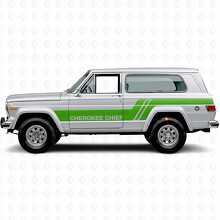 Cherokee Chief Streifen Seiten Vinyl Aufkleber für Jeep Cherokee 1981-83_3