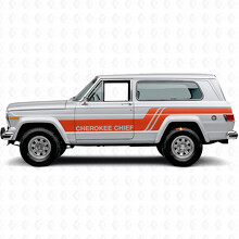Cherokee Chief Streifen Seiten Vinyl Aufkleber für Jeep Cherokee 1981-83_4