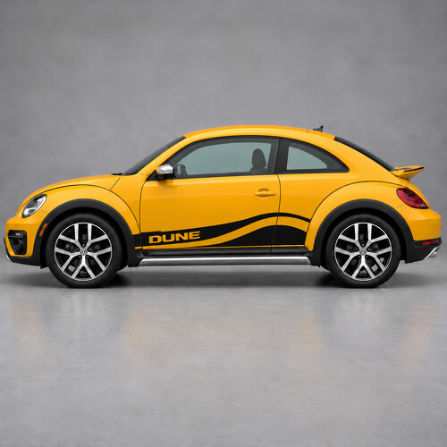 Dünen-Sand-Kanal Seiten Vinyl-Aufkleber für Volkswagen Käfer 2016