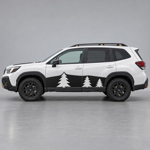 Three Pine Fenster Seiten Vinyl Aufkleber für Subaru Forester 2024_1