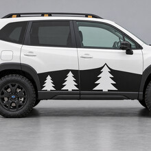 Three Pine Fenster Seiten Vinyl Aufkleber für Subaru Forester 2024_2