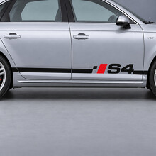 Schachbrett-Flanken-Vinylaufkleber für Audi S4 2018_2