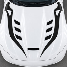 Open Fang ACR Motorhauben-Vinylaufkleber für Dodge Viper 2016_2