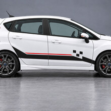 Stage Step Checker ST Seiten Vinyl-Aufkleber für Ford Fiesta 2019_2