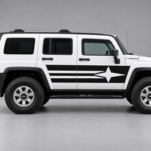 Kompass-Richtungsseiten Vinyl Aufkleber für Hummer H3 2009_2