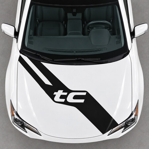Open Letter Motorhauben-Sash Vinyl-Aufkleber für Scion tC 2014-2016 Facelift_1