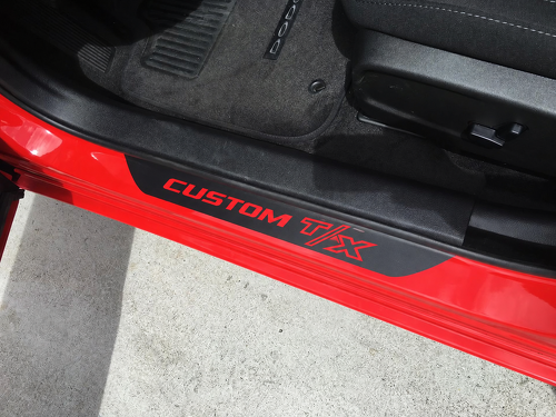 Benutzerdefinierte Text T/X Türschweller Vinyl Aufkleber für Dodge Charger