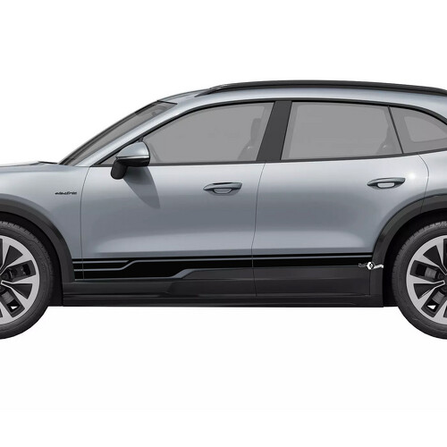 Sportliche Streifen Schweller Vinyl-Aufkleber für Porsche Cayenne Electric_1