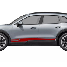 Sportliche Streifen Schweller Vinyl-Aufkleber für Porsche Cayenne Electric_3