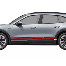 Cyber Style Streifen Schweller Vinyl-Aufkleber für Porsche Cayenne Electric_2
