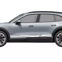 Cyber Style Streifen Schweller Vinyl-Aufkleber für Porsche Cayenne Electric_3