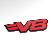 V8 Split Bar 3D Acryl-Emblem_3