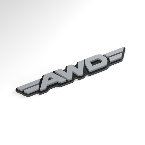 AWD Twin Wings 3D Acryl-Emblem