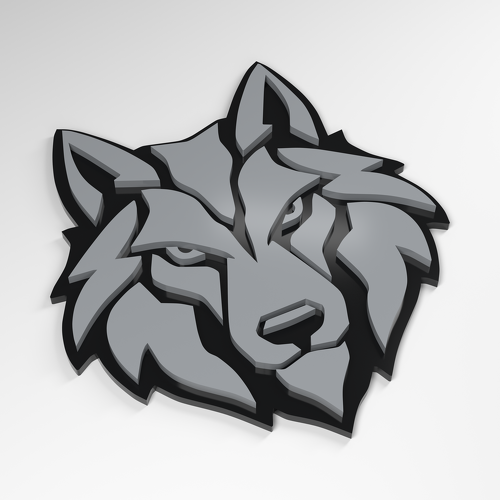 Wolf Ice Fang 3D Acryl Emblem_1