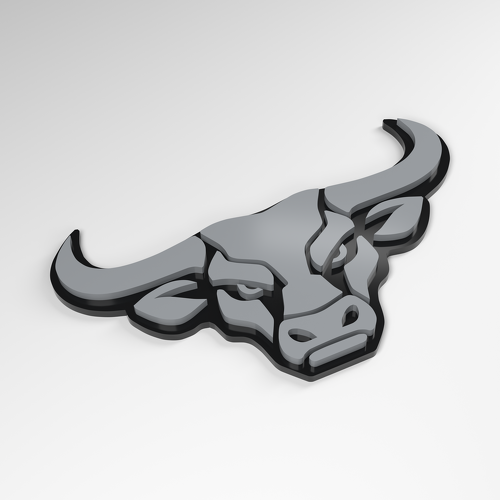 Bull Wide Horns 3D Acryl-Emblem_1