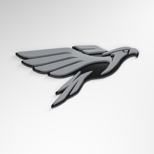Falcon Swept Wing 3D Acryl Emblem_1