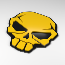 Skull Track Mask 3D Acryl Emblem_2