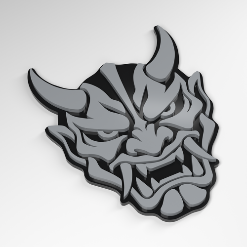 Hannya Street Maske 3D Acryl-Anhänger_1