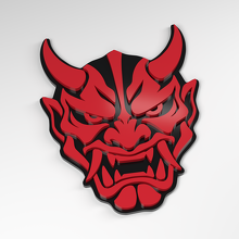 Hannya Street Maske 3D Acryl-Anhänger_3
