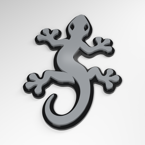 Gecko Grip 3D Acryl-Emblem