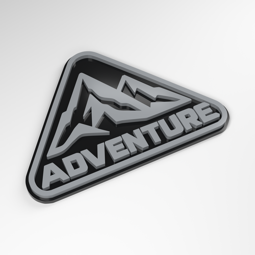 Adventure Peak 3D Acryl-Emblem