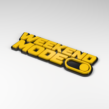 Wochenendmodus-Schalter 3D Acryl-Emblem_2