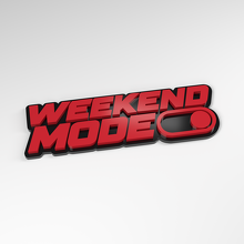 Wochenendmodus-Schalter 3D Acryl-Emblem_3